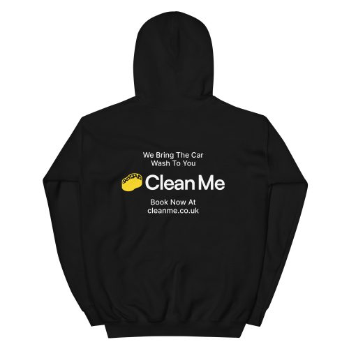 Clean Me Unisex Hoodie - Black