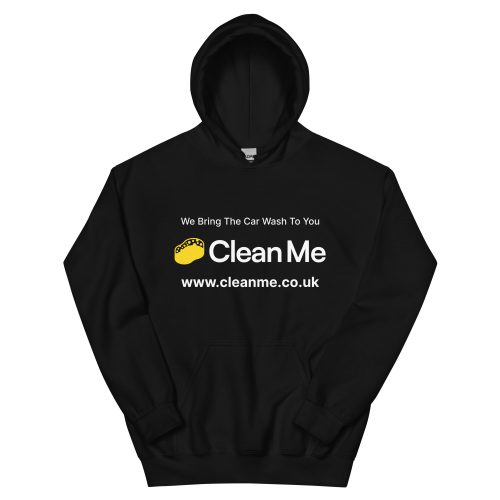 Clean Me Unisex Hoodie - Black